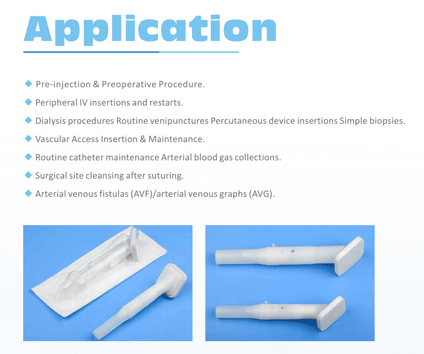 Antiseptic CHG Prep Swab Applicator Sterile CHG Prep Applicator Surgical Prep Swab Applicator